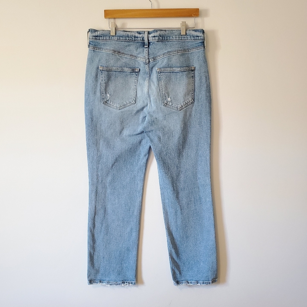 AYR The Sugar Straight Leg High Rise Jeans in Coconut Milk - Size 33 Short - Picture 4 of 10